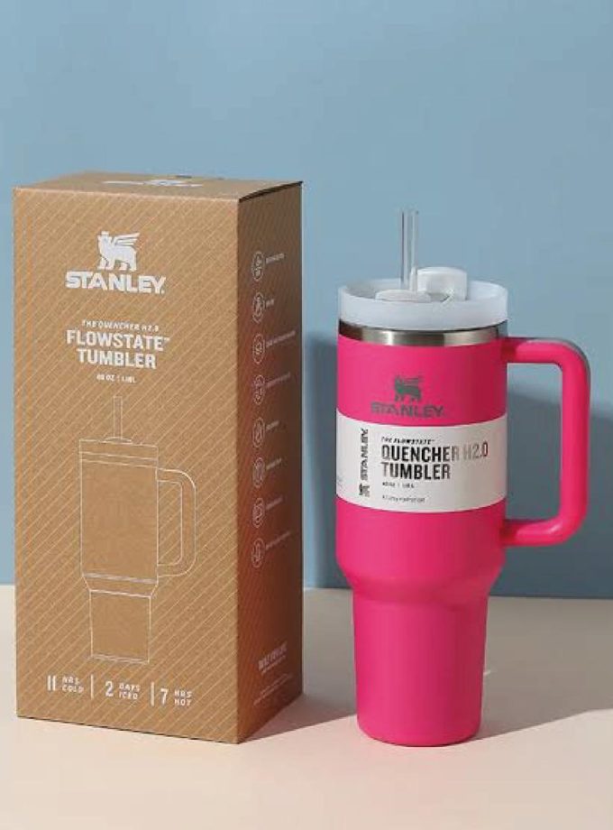 Vibrant Pink Stanley Quencher Flowstate Tumbler